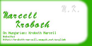 marcell kroboth business card